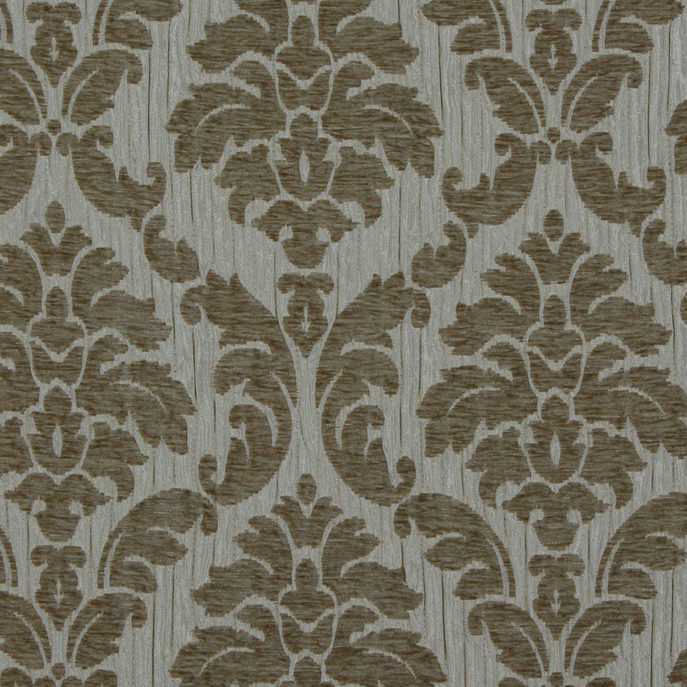 Cashmere/Beige Damask Chenille
