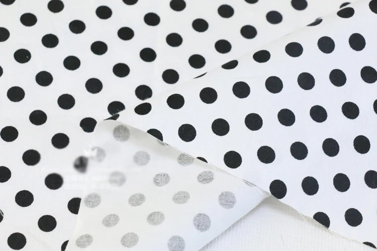 Dots Printed 100% Cotton Fabric by Meter, DIY Patchwork, Quilt Cloth, Bedding Blanket, Sheet, Pillow Decor, Fat Quilt, Tilda