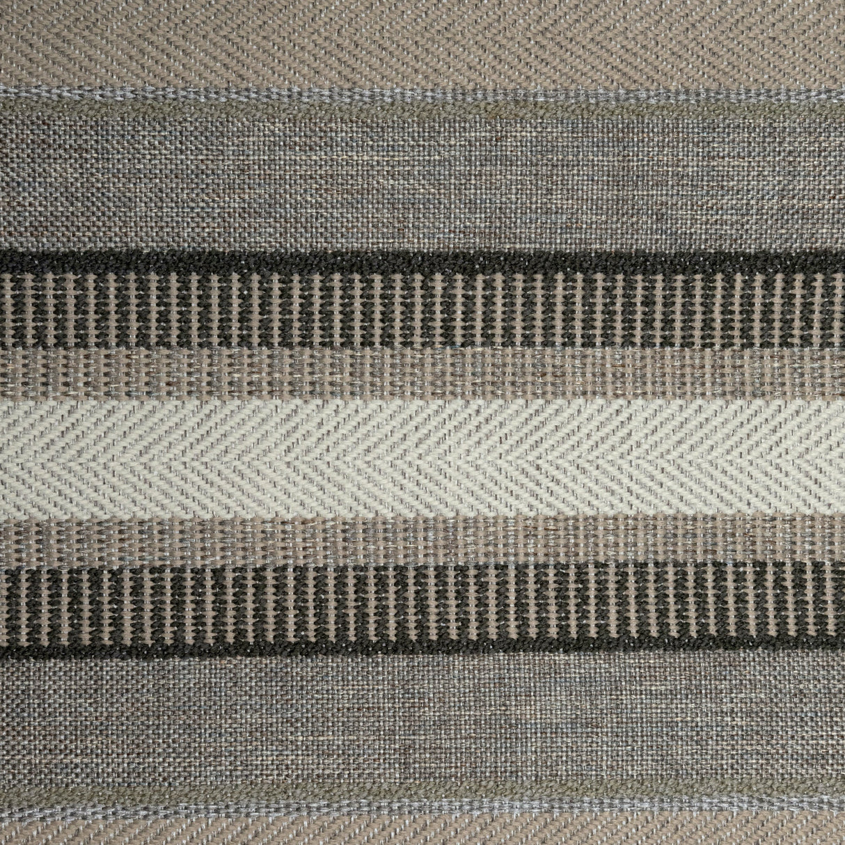 Textured Chenille Upholstery Fabric by the Yard - Oggay Stripe Organic Look, 55" Wide