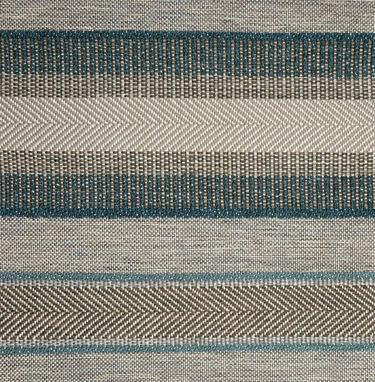 Textured Chenille Upholstery Fabric by the Yard - Oggay Stripe Organic Look, 55" Wide