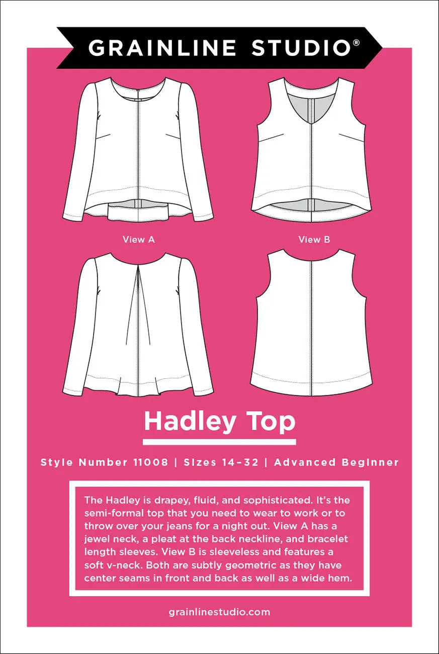 Printed Paper Pattern Hadley Sizes 14-32