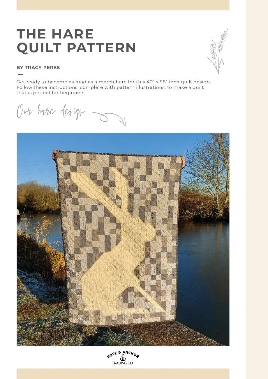 Hare Quilt Pattern 40 x 58