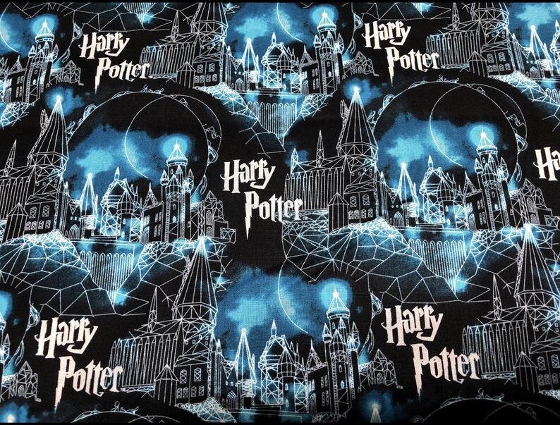 Quilting Cotton Harry Potter Hogwarts & Moon