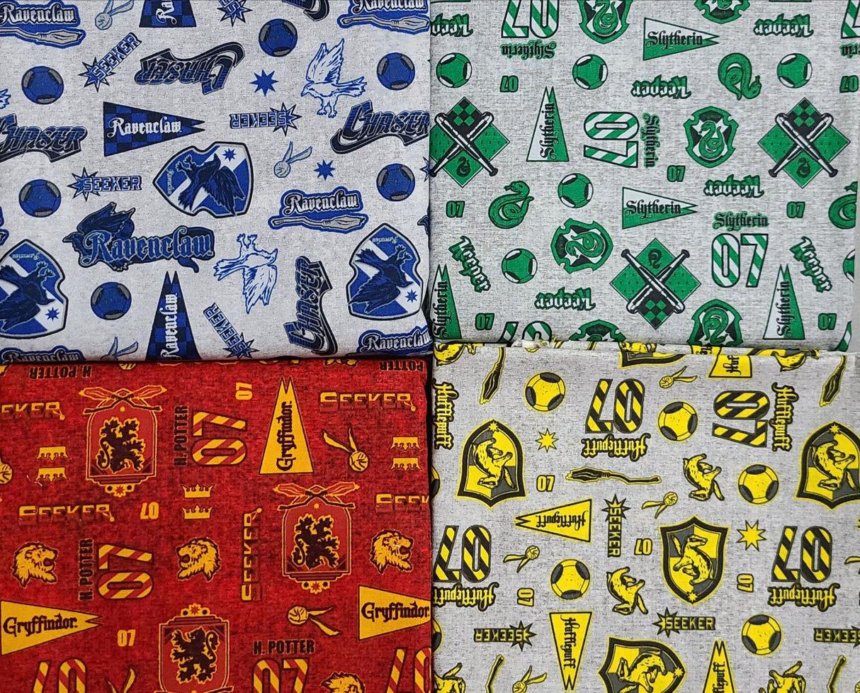 Quilting Cotton Harry Potter Wizarding World Hogwarts Houses Pride