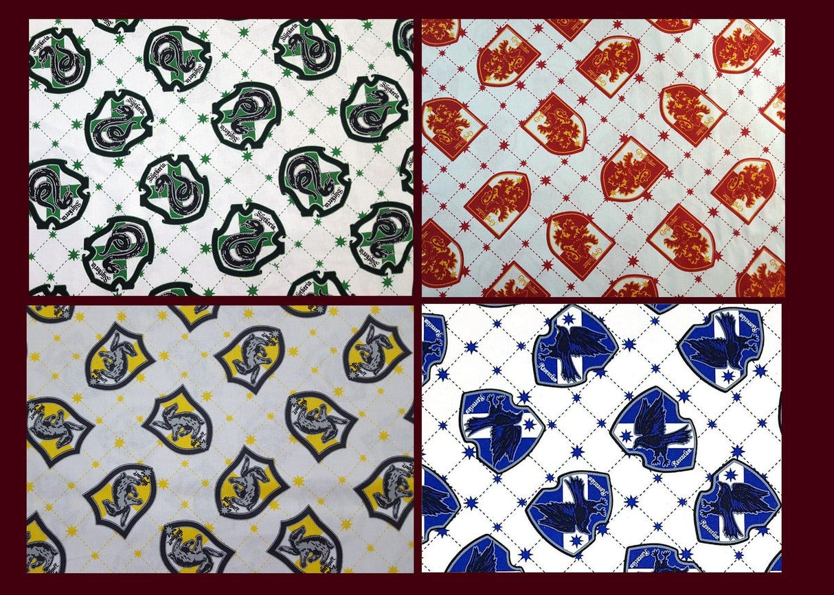 Quilting Cotton Harry Potter House Shield Fabric