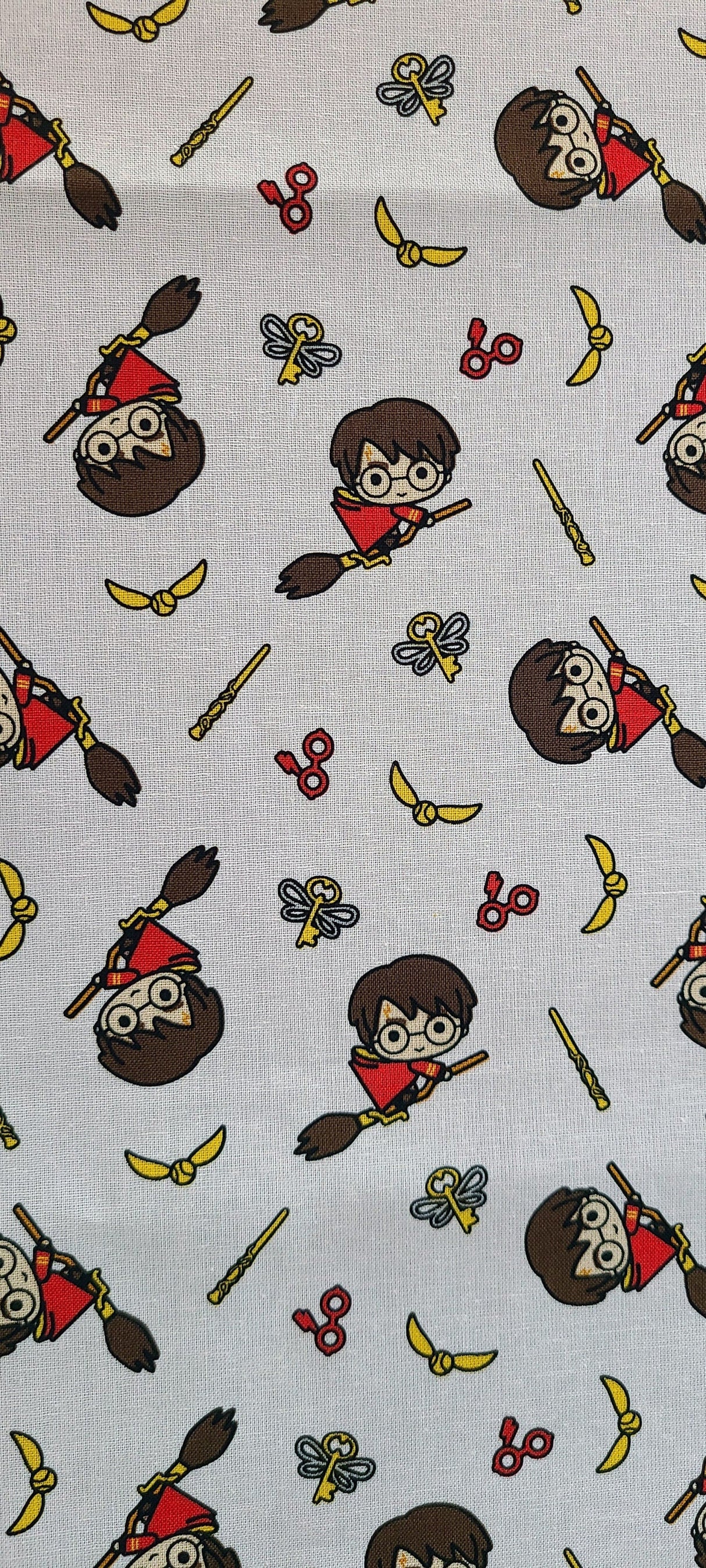 Quilting Cotton Harry Potter White Quidditch
