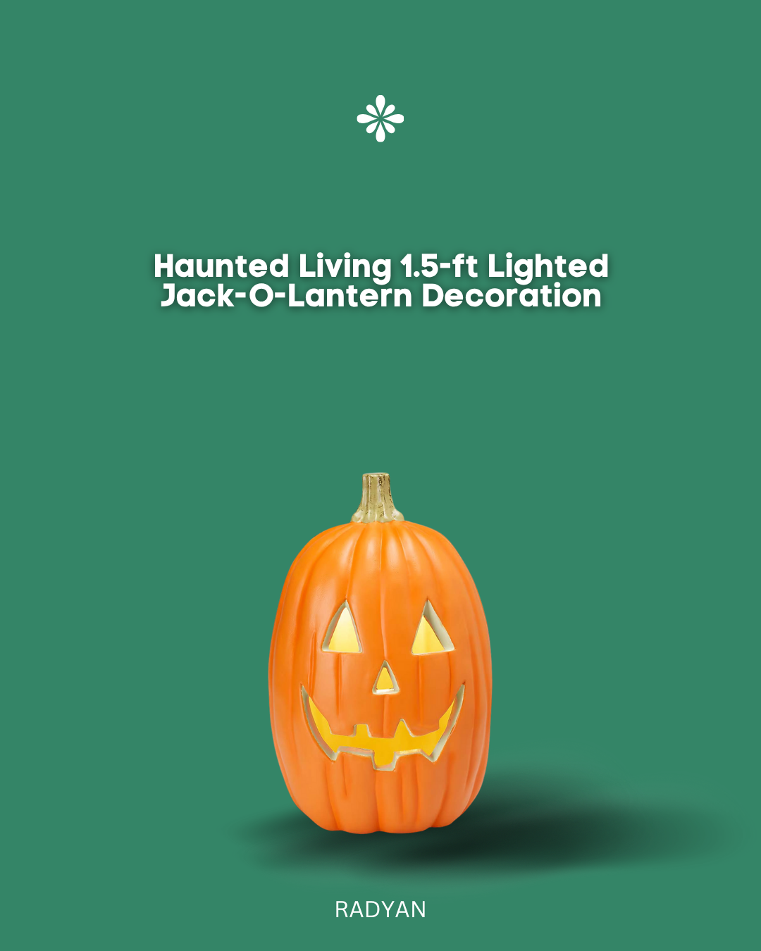 Haunted Living 1.5-ft Lighted Jack-O-Lantern Decoration
