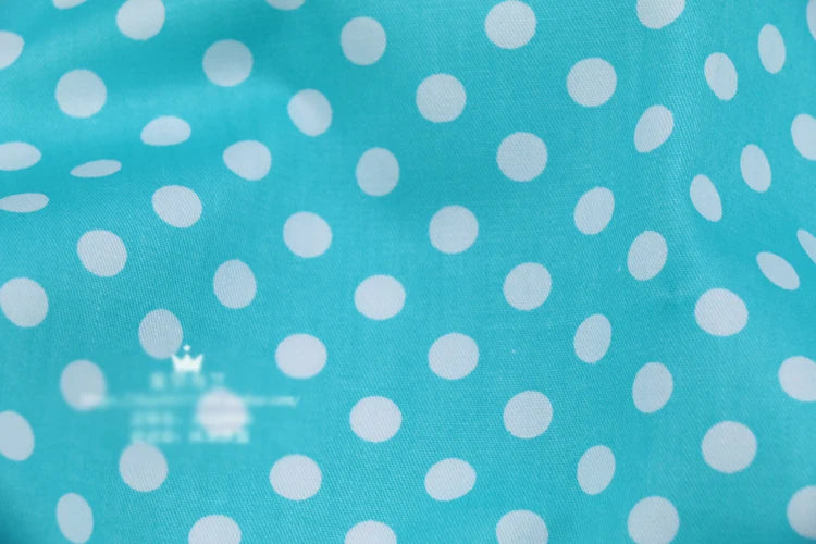 Dots Printed 100% Cotton Fabric by Meter, DIY Patchwork, Quilt Cloth, Bedding Blanket, Sheet, Pillow Decor, Fat Quilt, Tilda