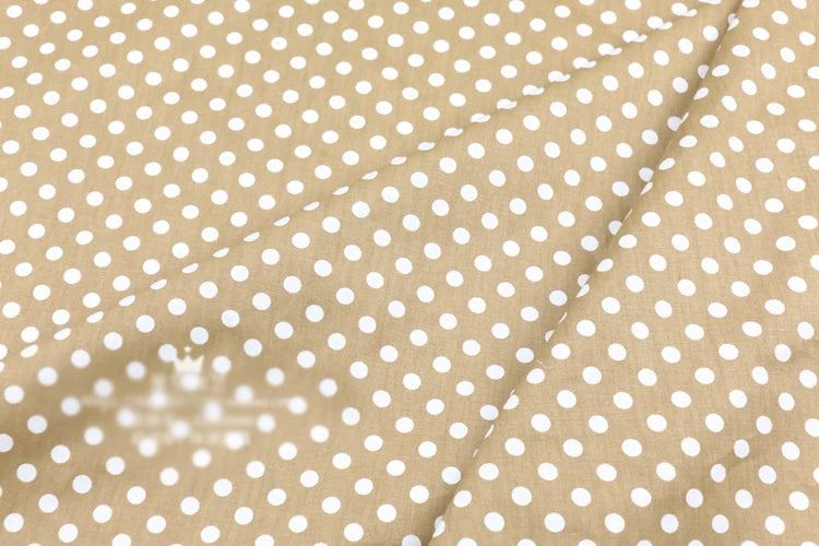 Dots Printed 100% Cotton Fabric by Meter, DIY Patchwork, Quilt Cloth, Bedding Blanket, Sheet, Pillow Decor, Fat Quilt, Tilda