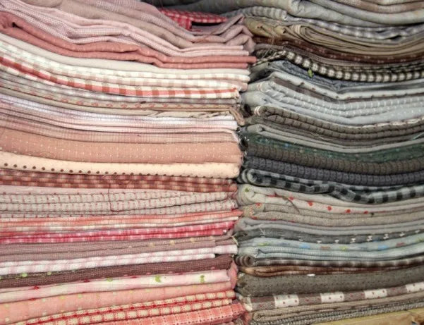 Japanese Yarn-dyed fabric handmade DIY Patchwork 100% Cotton Fabric For Sewing Doll clothes Quilt cloth Bundle telas tissus