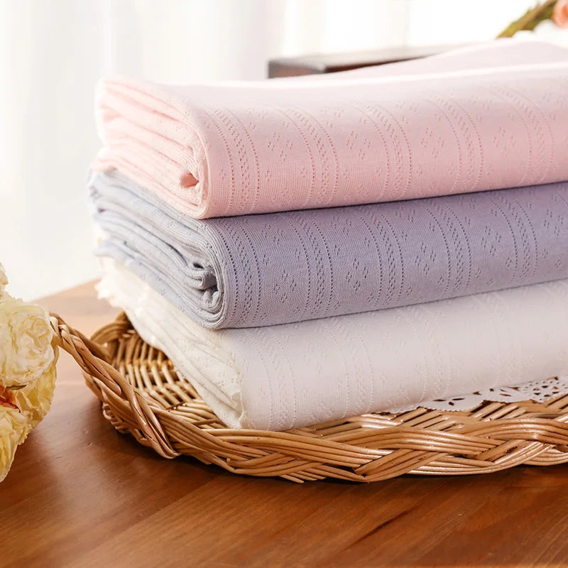 180x200cm/85x50cm 32S Cotton Stretch Rib Knitted Jacquard Fabric For Children's Clothing, Home Wear Handmade DIY Fabric K303290