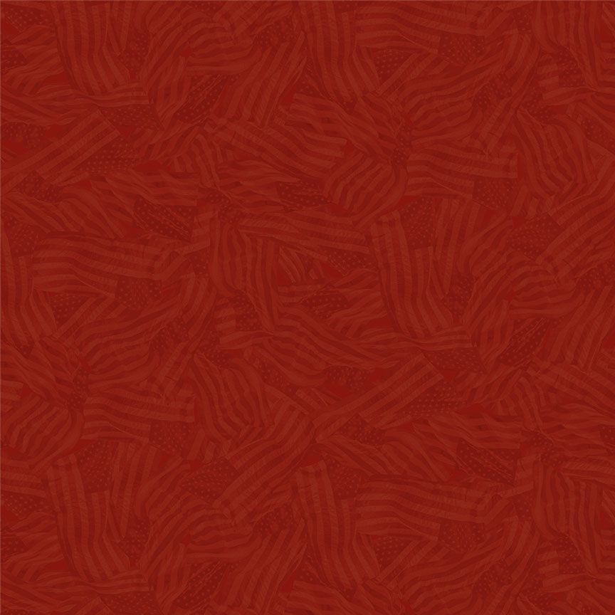 Cotton Print Heart Wavy Tonal Flags Fabric 44/45"