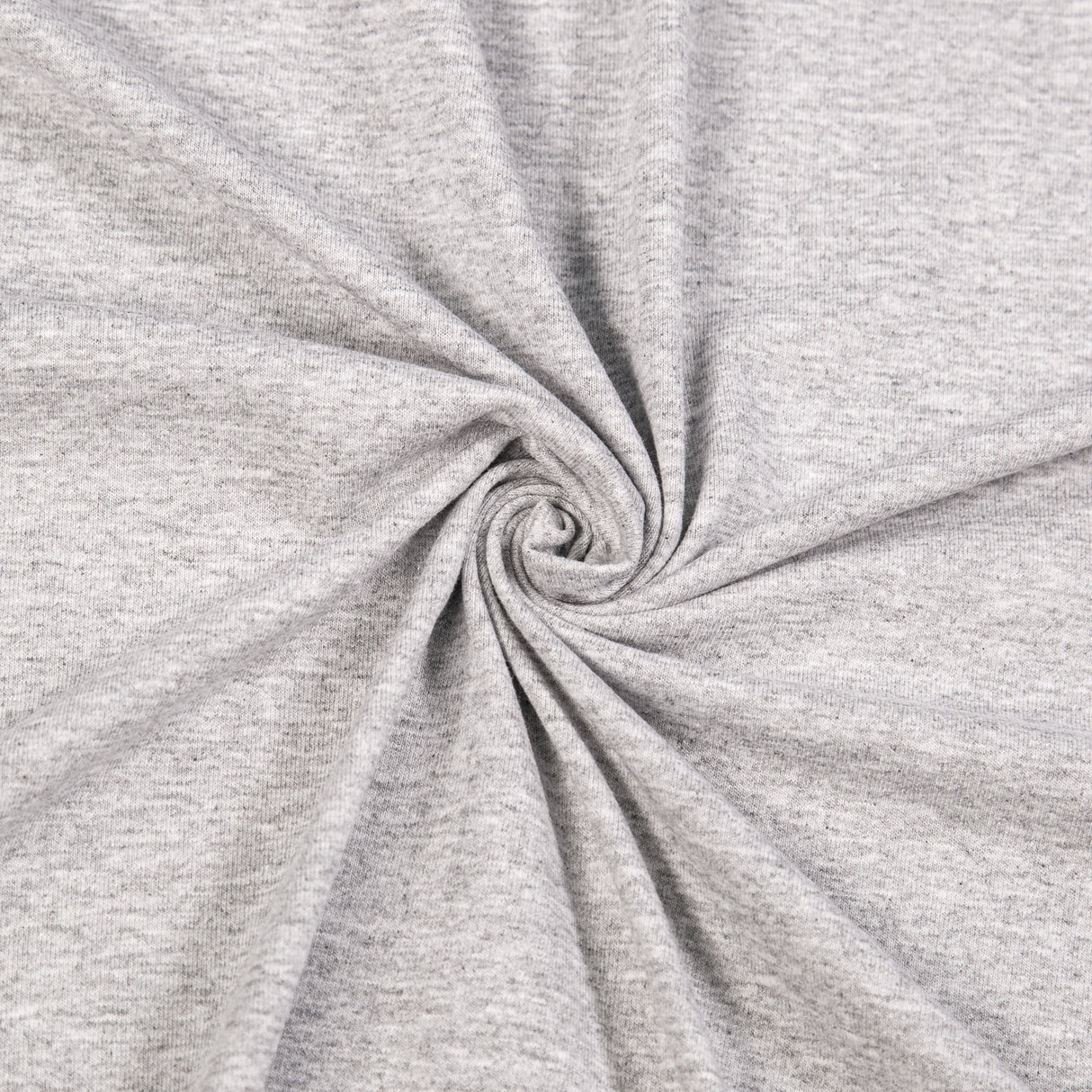 Cotton Spandex Jersey Knit Fabric Heather Grey 4-Way Stretch