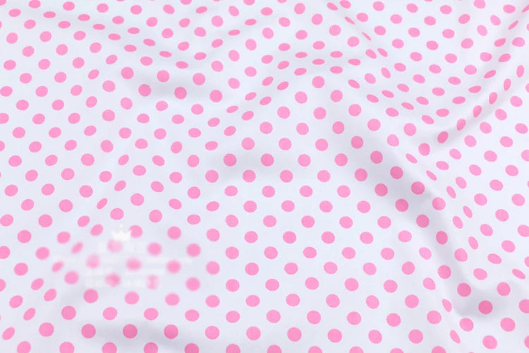 Dots Printed 100% Cotton Fabric by Meter, DIY Patchwork, Quilt Cloth, Bedding Blanket, Sheet, Pillow Decor, Fat Quilt, Tilda