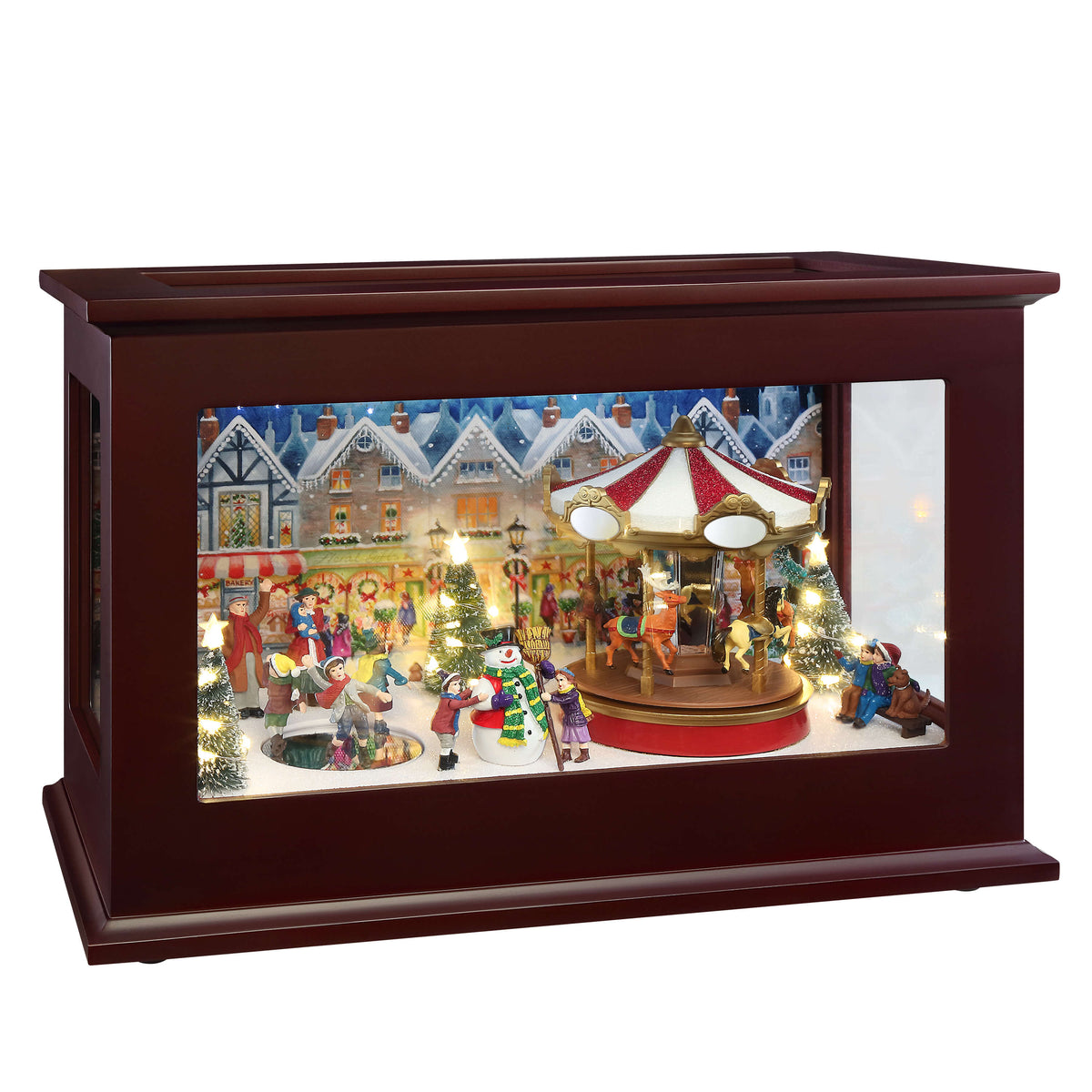 13" Mr. Christmas Animated Heirloom Christmas Music Box