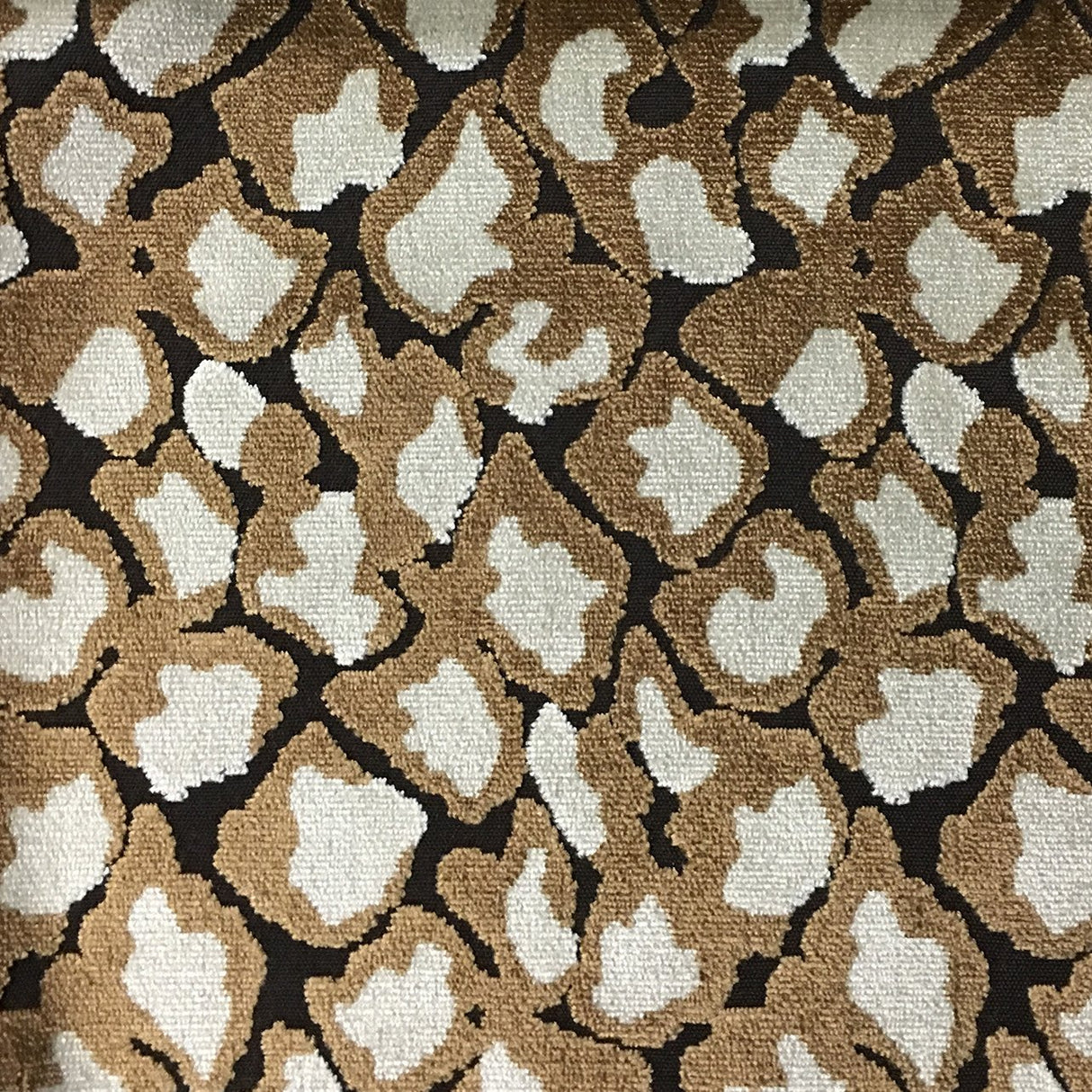 Leopard Cut Velvet Upholstery Fabric by the Yard