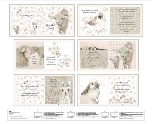Fabric Panel Little Readers 5 You Are Loved Henry Glass