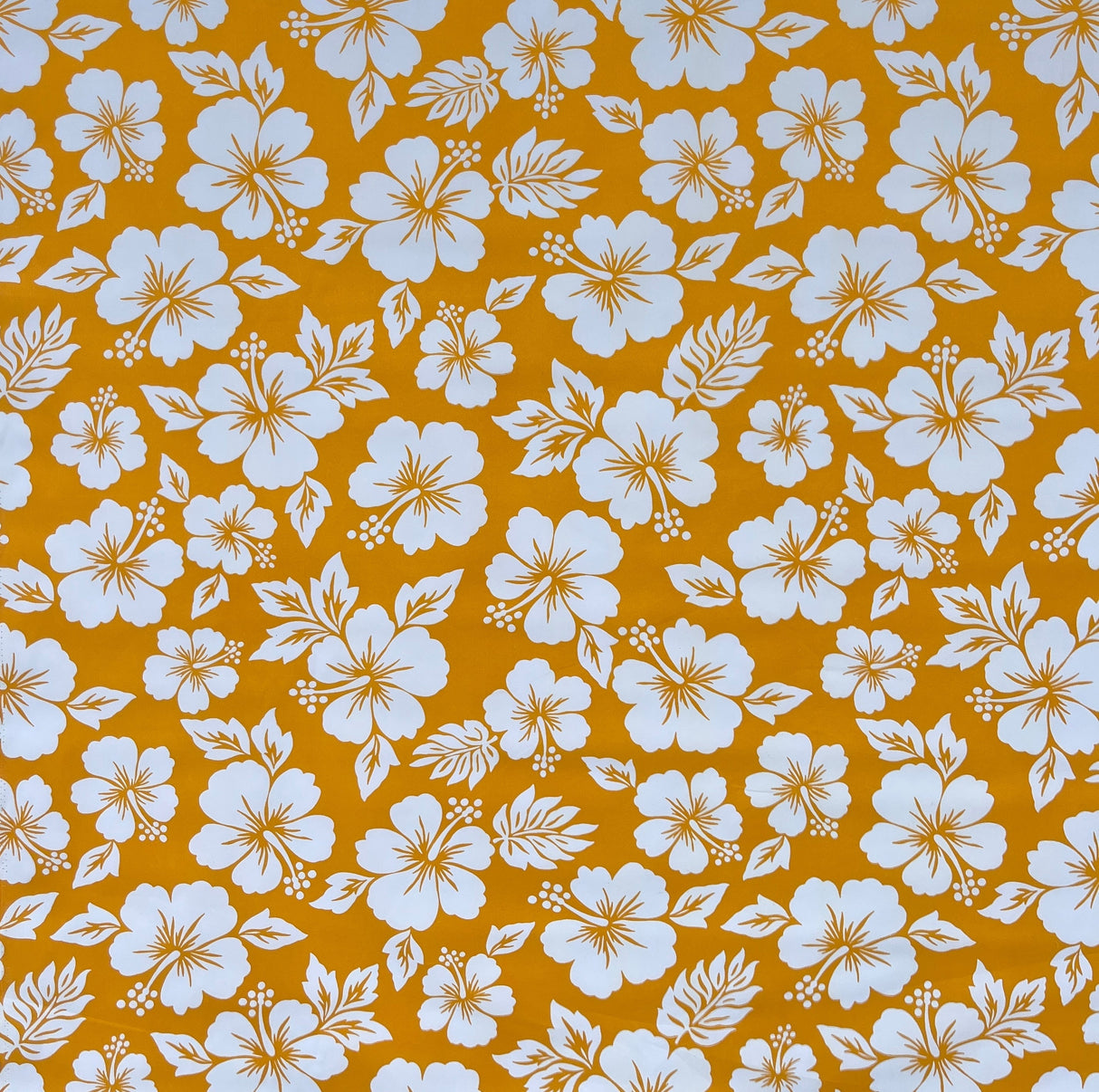 Polyester Hibiscus Flower Fabric