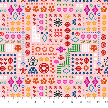 Cotton Fabric High Score Blush Yesterday 44/45"