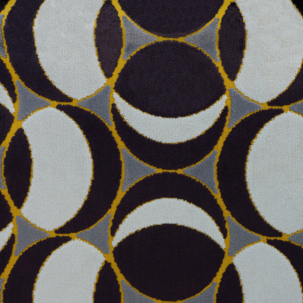 Geometric Cut Velvet Upholstery Fabric by the Yard