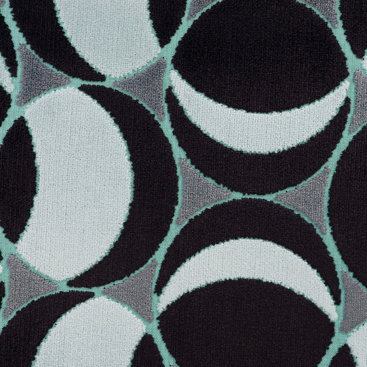 Geometric Cut Velvet Upholstery Fabric by the Yard
