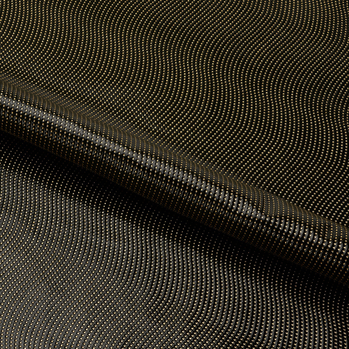 Hipster Swirl PU Coated Spandex Fabric - Black/Silver, Black/Gold, Black/Fuchsia, 54" Width (1 Yard)