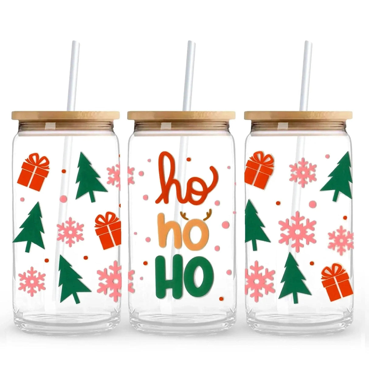 UV DTF Wrap - Ho Ho Ho (9.7" x4.3")