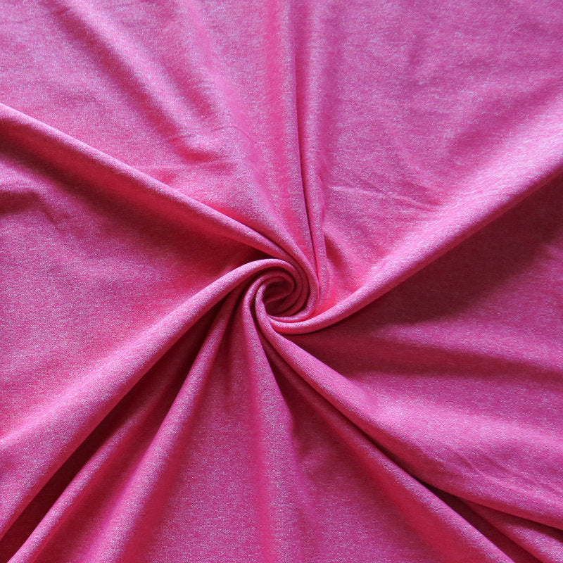 Wickaway Nylon Poly Spandex Knit Fabric Hot Pink Marl