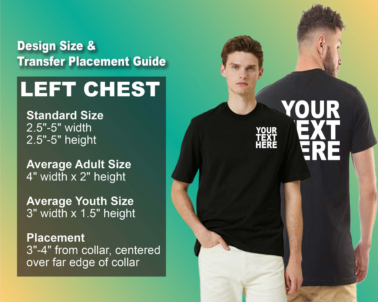Pack: 12 Fast Create Your Own T-Shirts – Double-Sided Printing with Text or Logo (Black)