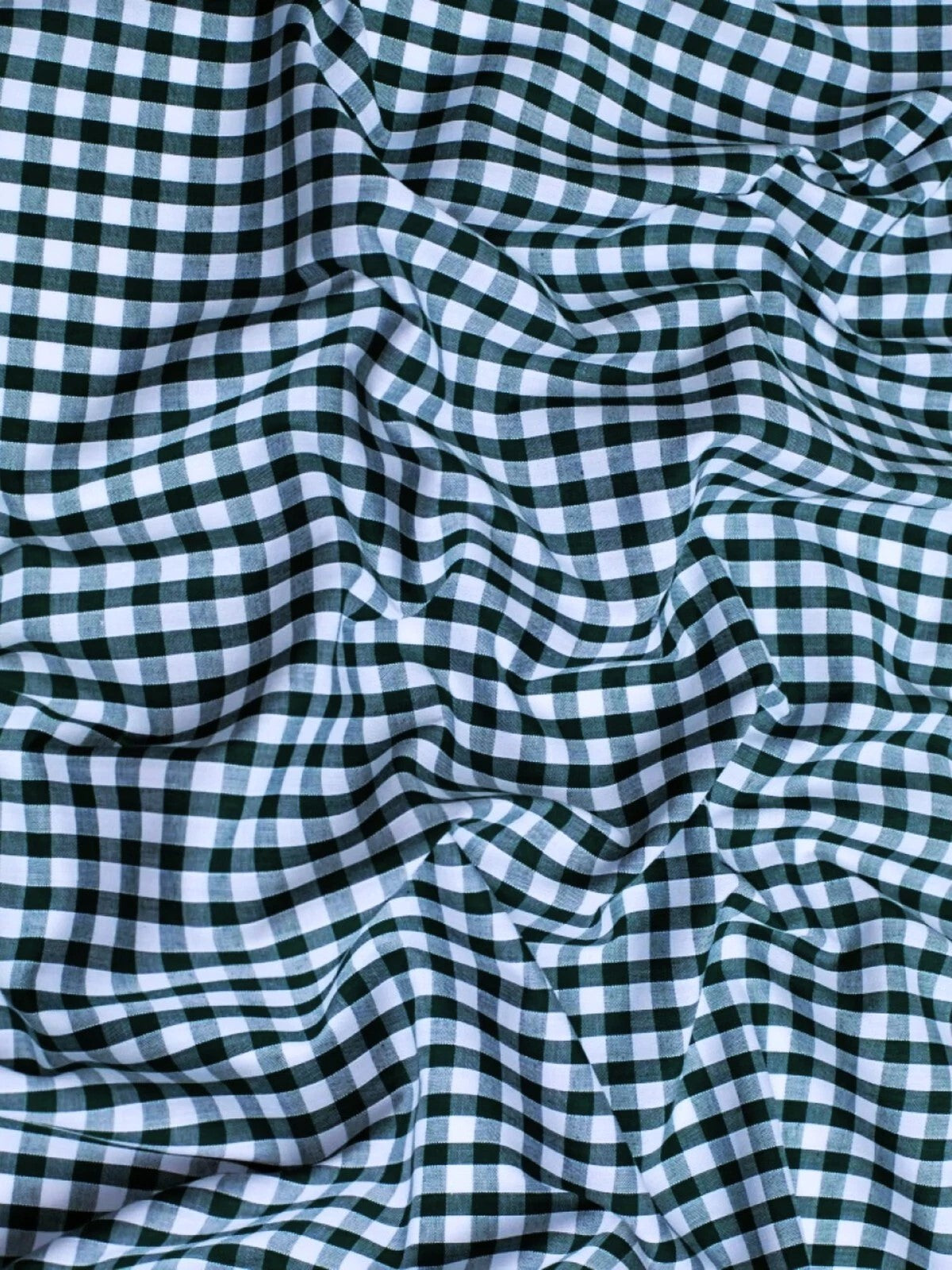 Gingham 1/4" Checkered Poly Cotton Fabric - Checkered Pattern, 57/58" Width (1 Yard)
