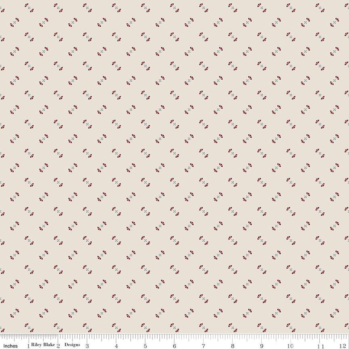 Cotton Ditsy Darling Heart Print Fabric 43/44"