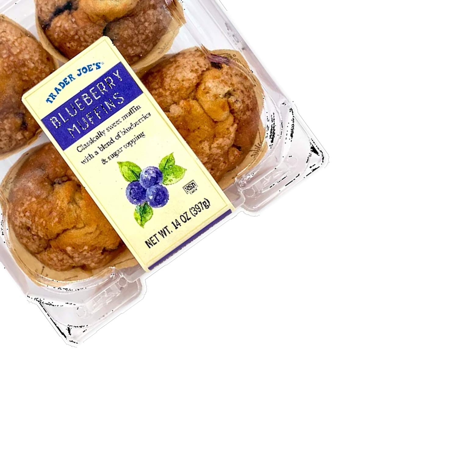 Trader Joe’s Sweet & Delicious Blueberry Muffins 14 oz