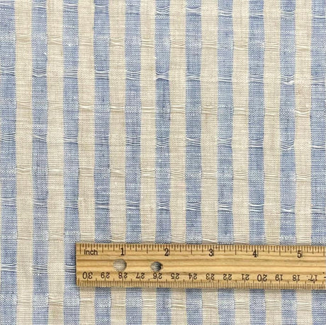 1 Yard Rich Lavender Plum Black Lithuanian Jacquard Linen Premium Apparel Fabric 65" Width