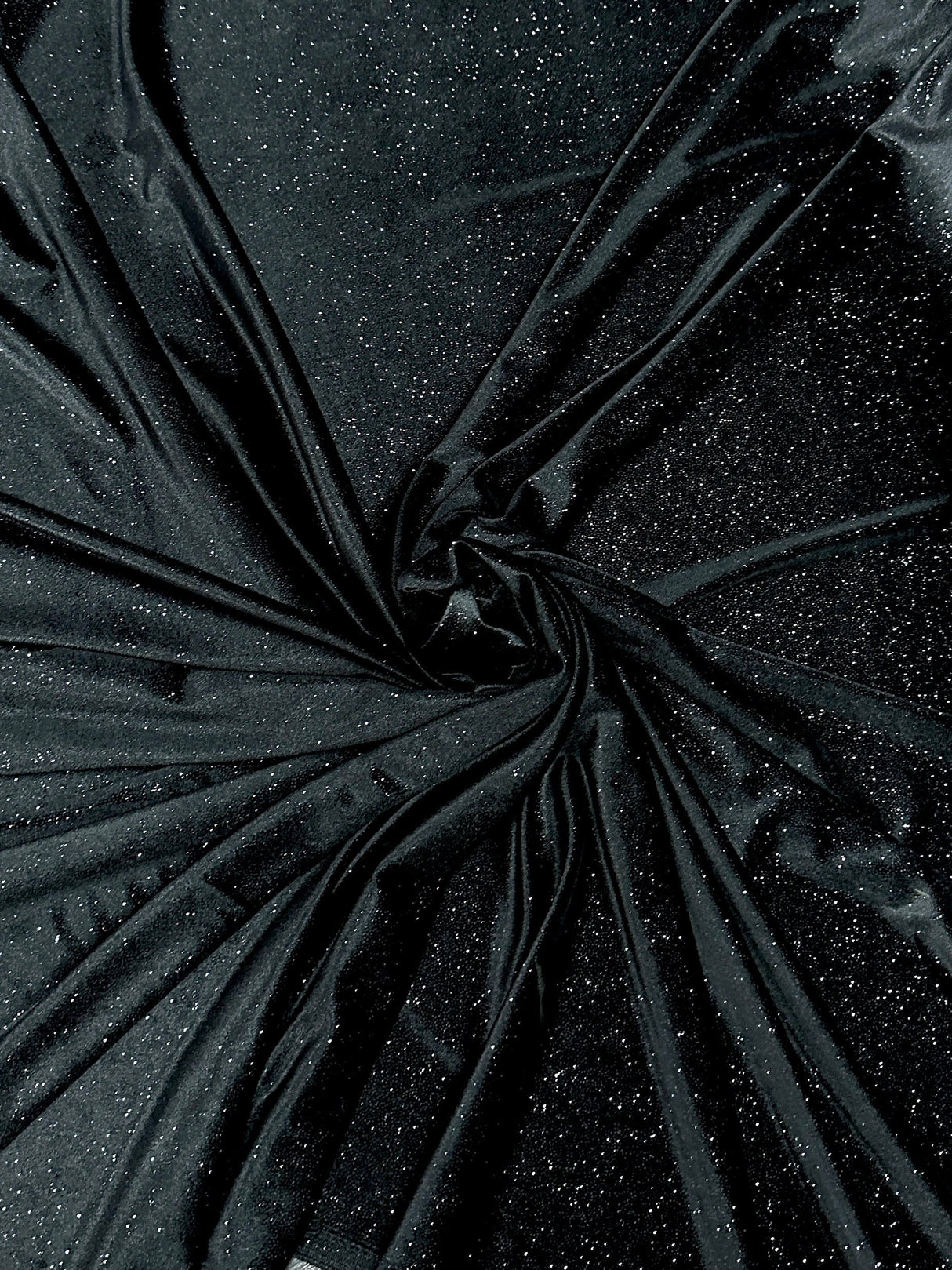 Black Shimmery Stretch Velvet