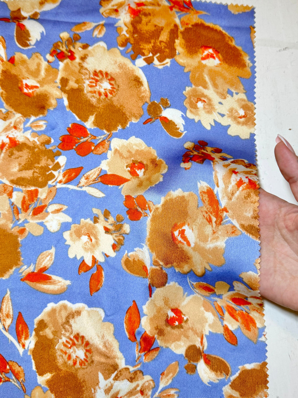 Printed Stretch Satin