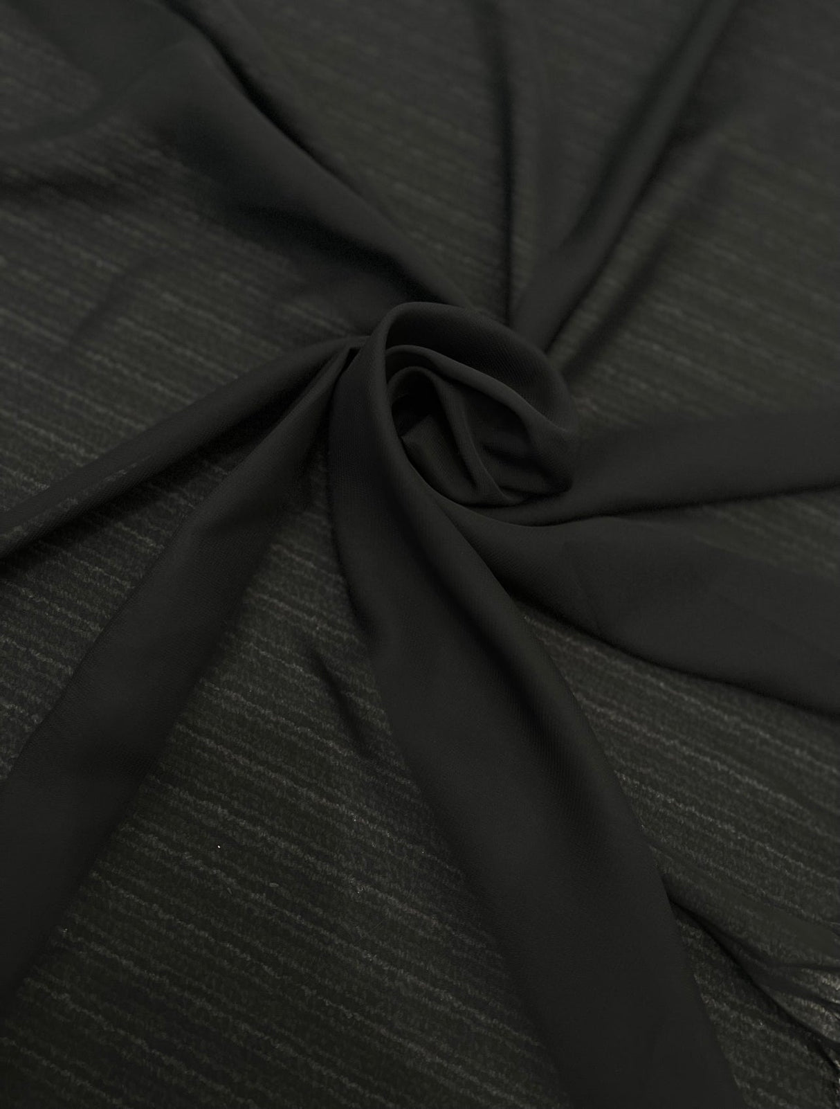 Sheer Black Chiffon