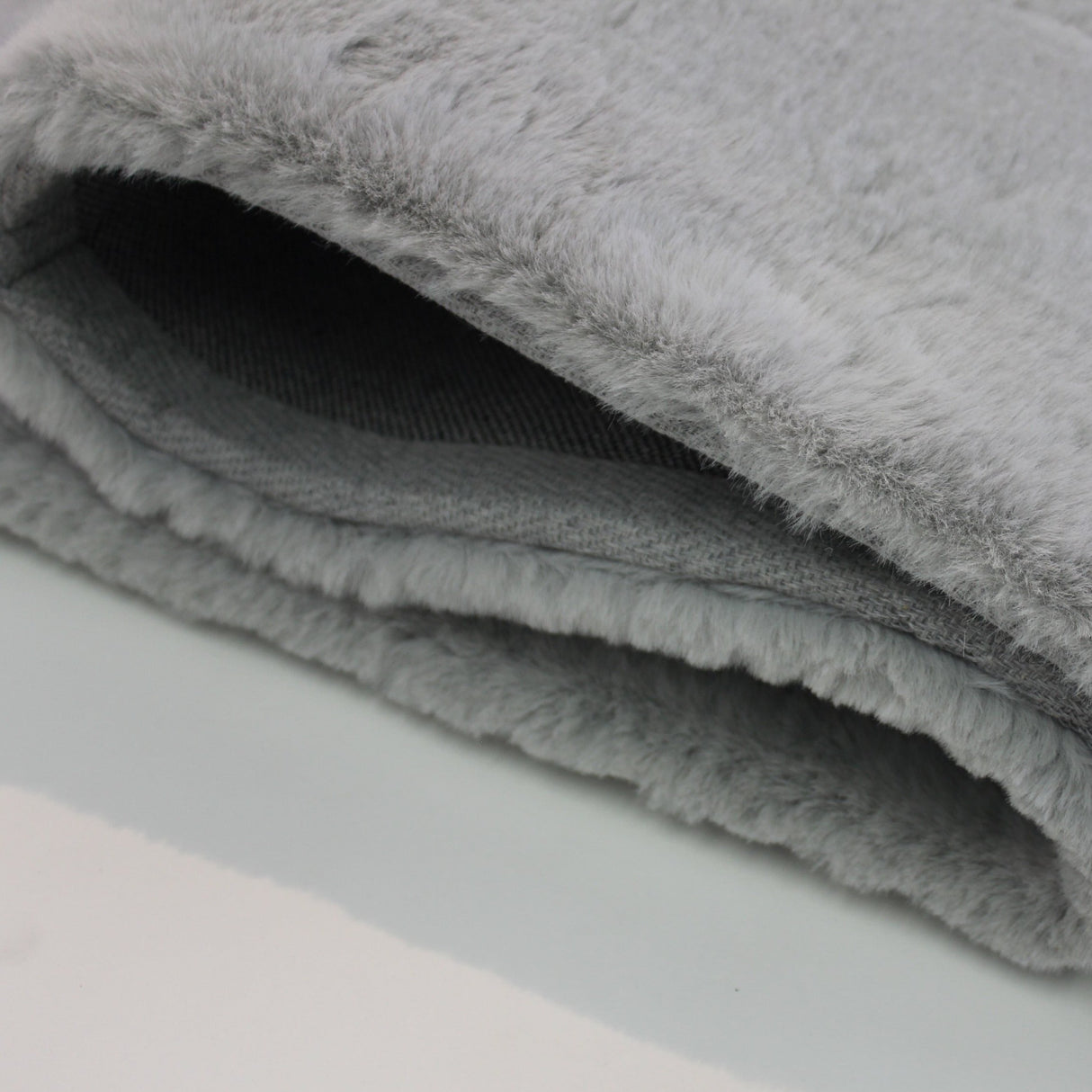 Faux Fur Rug Fabric - Charcoal Gray, 2' X 3' (1 Piece)