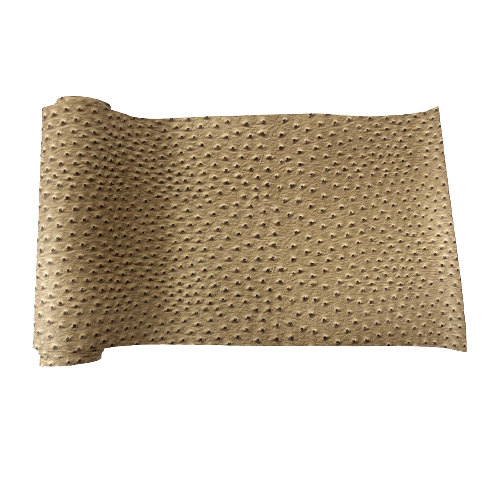 Faux Leather Vinyl Fabric Saratoga Ostrich Texture