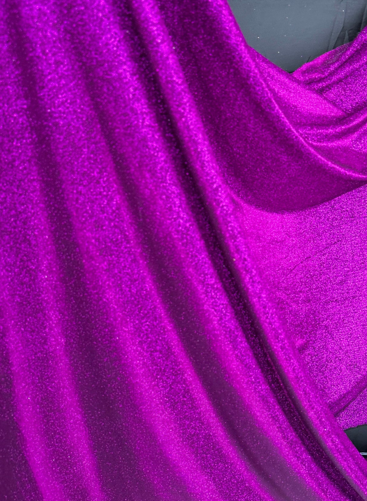 Magenta Stretch Metallic Lurex