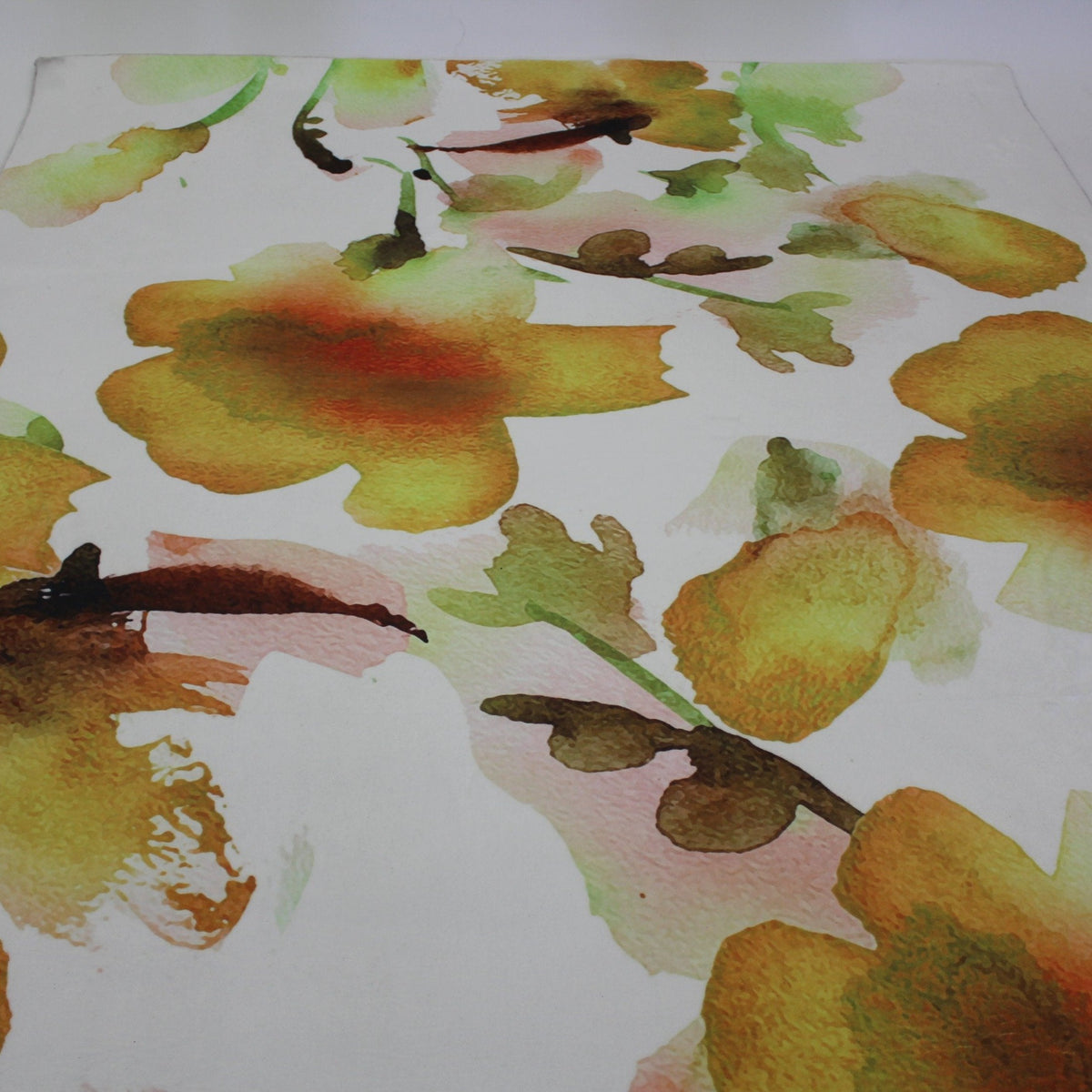 Mosaic Floral Leaf Lines Soft Print Cozy Faux Fur Carpet/Area Rug for Modern Décor