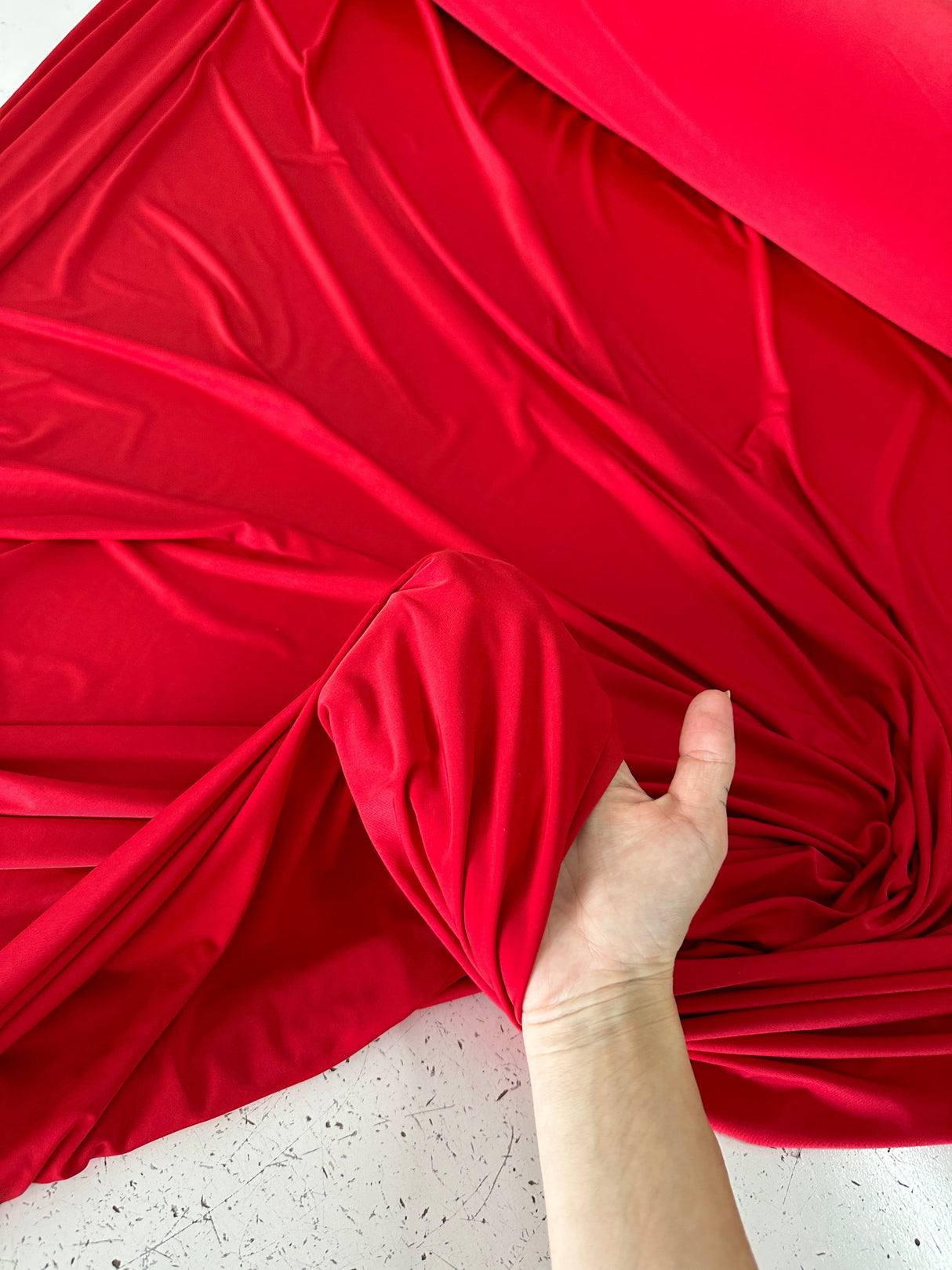 Red Double Brushed DTY Jersey