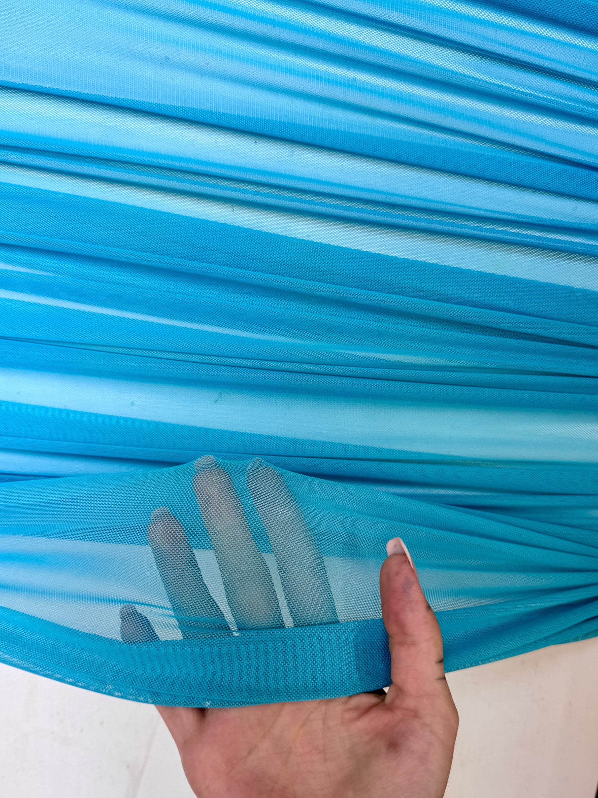 Turquoise 4-Way Stretch Power Mesh