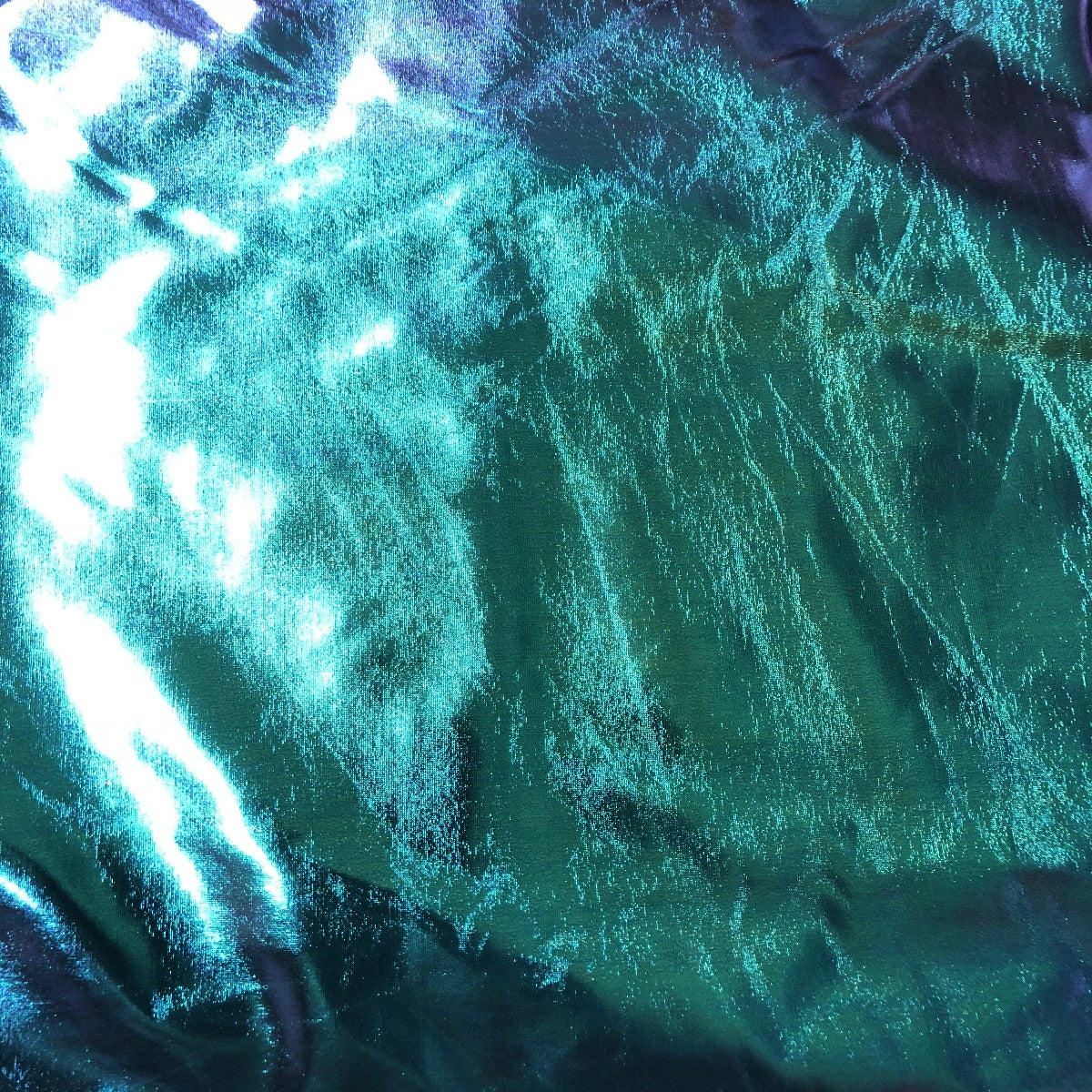 Foil Spandex Fabric Metallic Iridescent