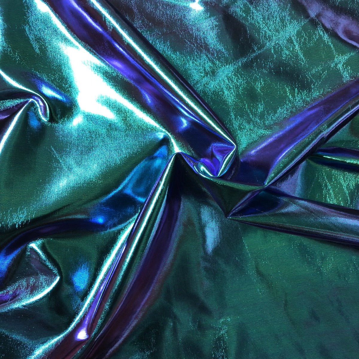Foil Spandex Fabric Metallic Iridescent