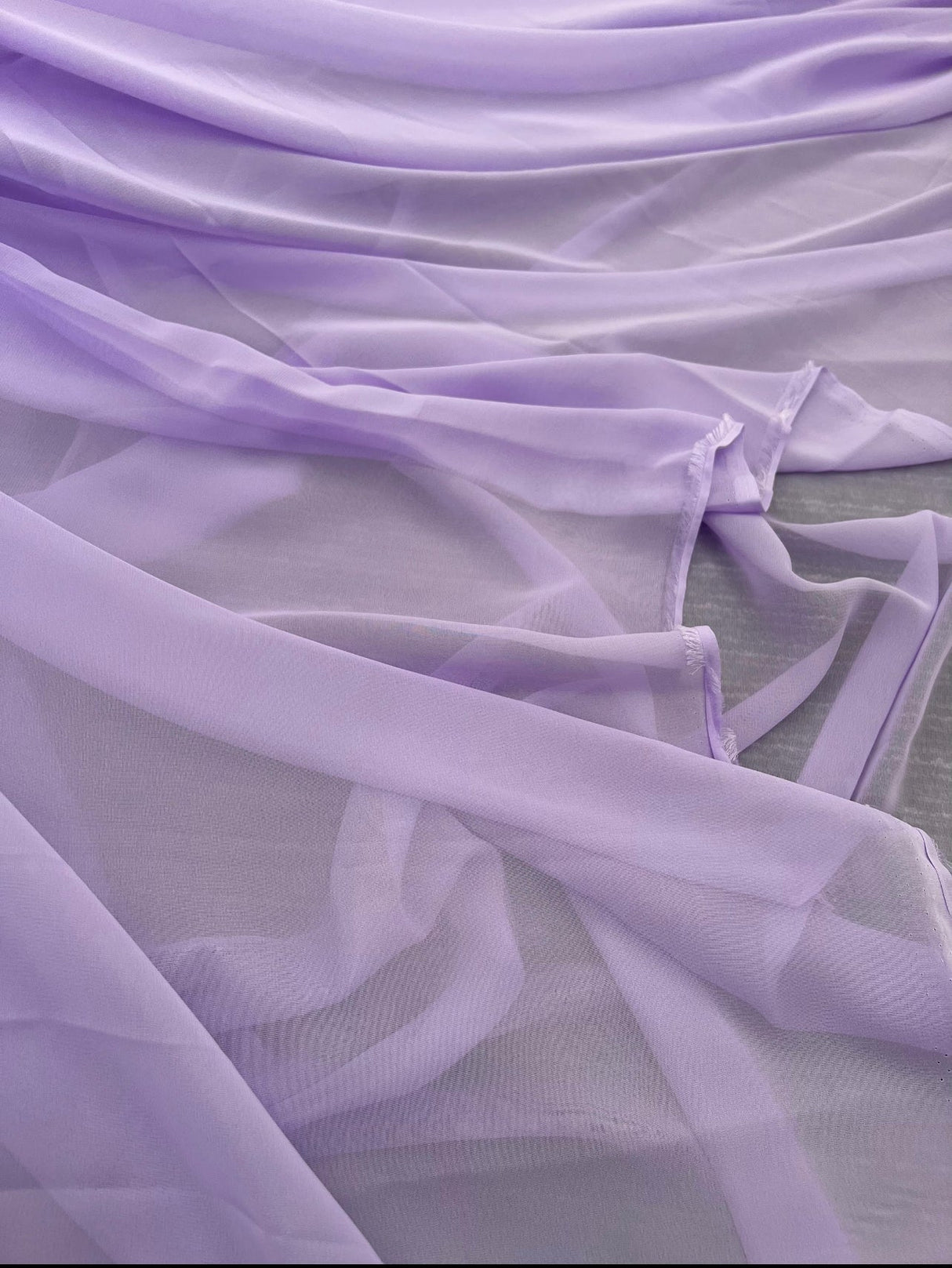 Sheer Lilac Chiffon