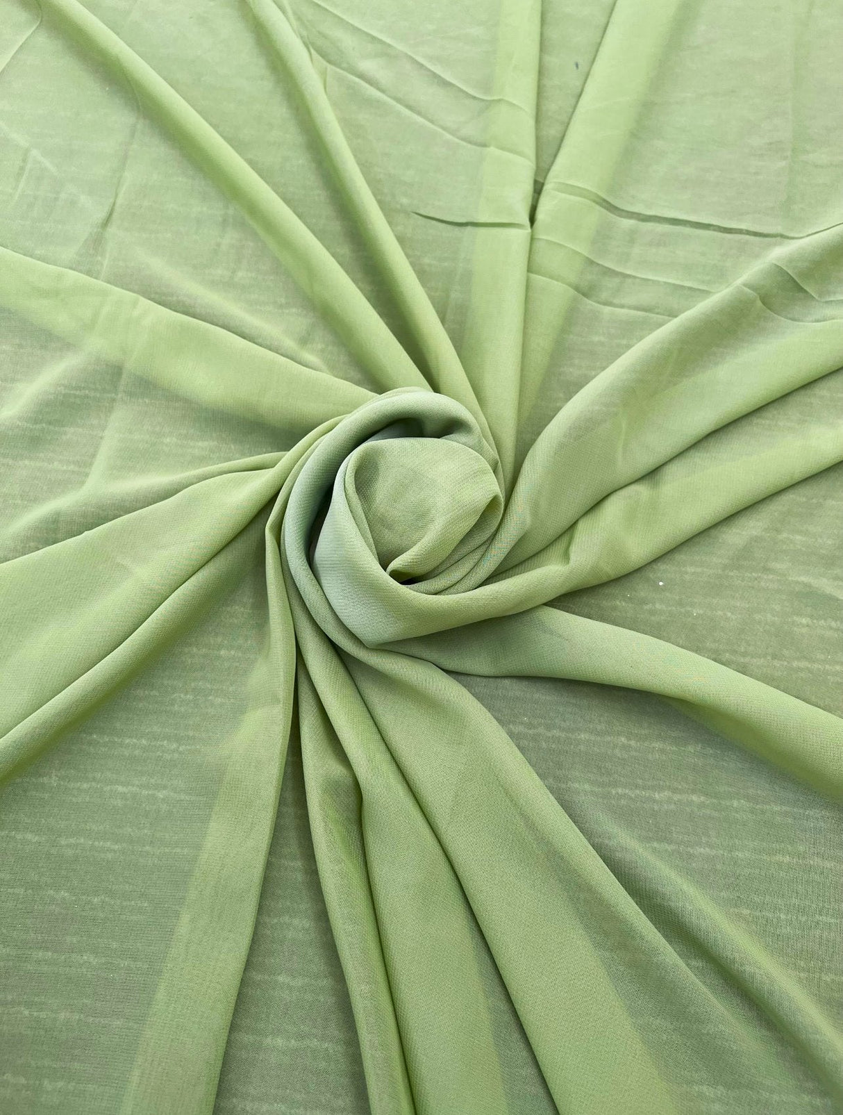 Sheer Sage Green Chiffon