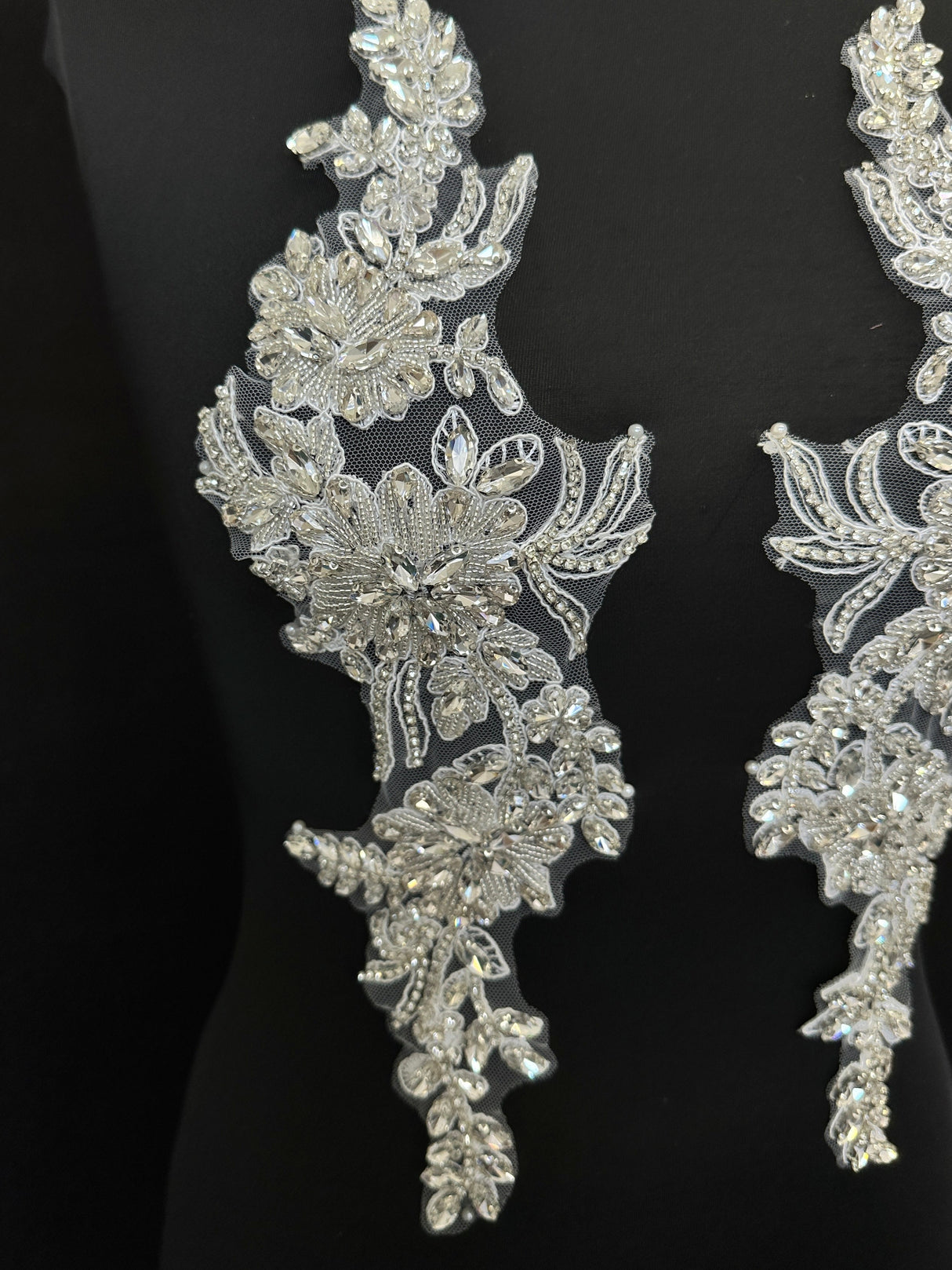 Silver Rhinestone Applique