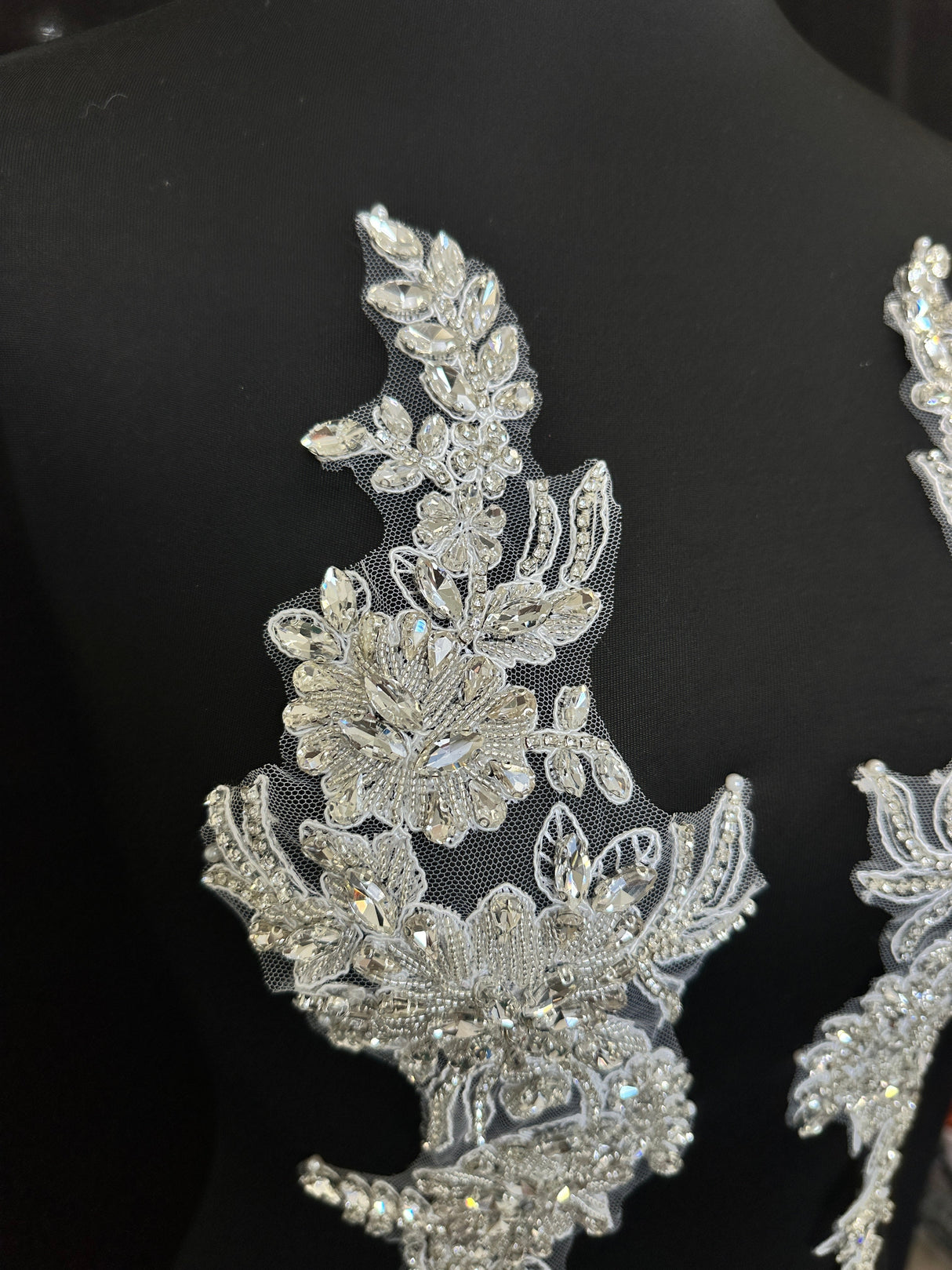 Silver Rhinestone Applique