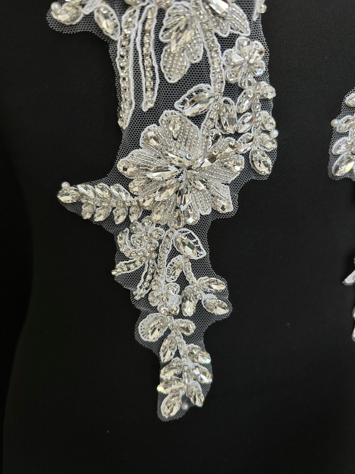 Silver Rhinestone Applique