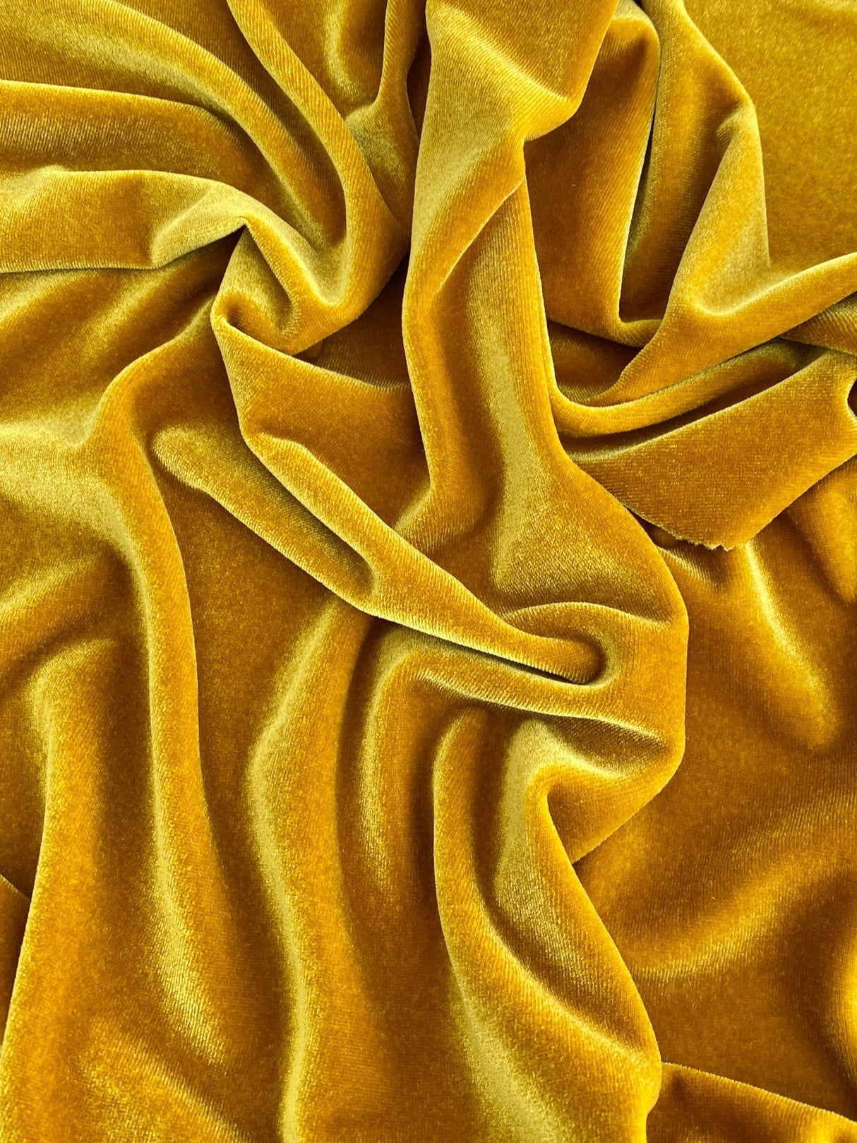 Stretch Velvet Gold